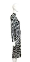 Alexander McQueen Houndstooth Wool Knit Dress 2009 - Image 3