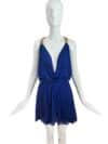 Alexander Mcqueen Jeweled Cobalt Mini Dress Size 38 - Image 2